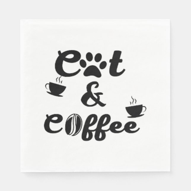 Cat  coffee   napkin (Front)