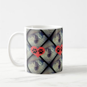 Cat Collage with PawPrints by Shirley Taylor Coffee Mug