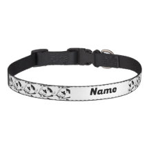 cat collar pet custom name black