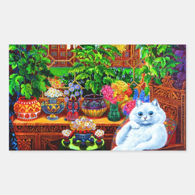 Cat College Master Rectangular Sticker (Front)