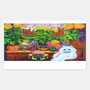 Cat College Master Rectangular Sticker