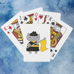 Cat Color Guard Performer Marching Band Black  Playing Cards