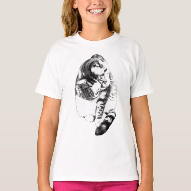 Cat Comfort, Everyday Style T-Shirt (Front)