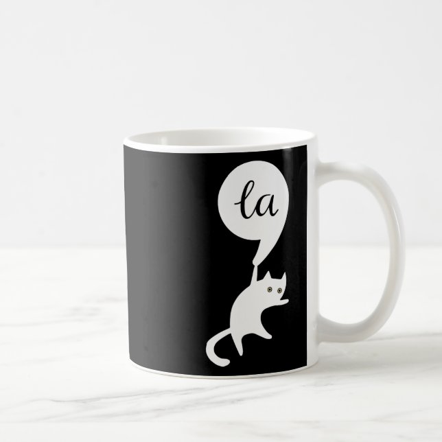 Cat Comma La Kamala Harris For President 2024 Elec Coffee Mug (Right)