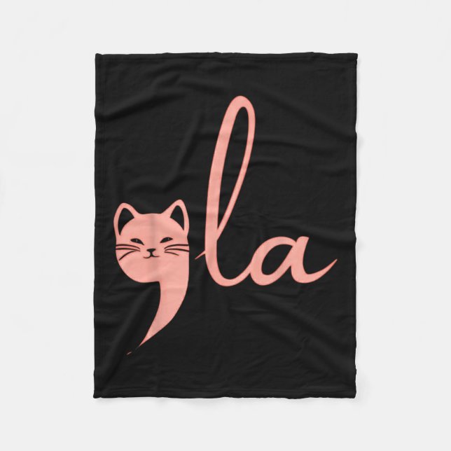 Cat Comma La Kamala Harris For President 2024 Elec Fleece Blanket (Front)