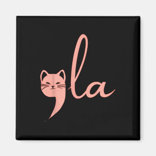 Cat Comma La Kamala Harris For President 2024 Elec Magnet