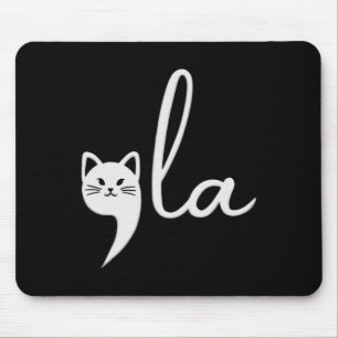 Cat Comma-la Kamala Harris President 2024 Mouse Mat