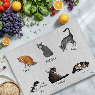 Cat Commands Cutting Board