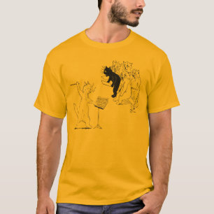 Cat Conducting Chorus Vintage Louis Wain T-Shirt