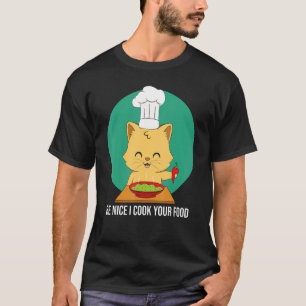 Cat Cook Culinary Recipe Restaurant Chef 1 T-Shirt