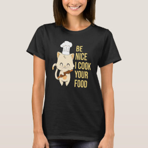 Cat Cook Culinary Recipe Restaurant Chef T-Shirt