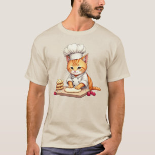Cat Cookie Baking Shirt - Funny Vintage Cat Lover 