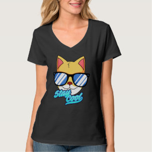 Cat Cool Men Women Cute Cuty Cool T-Shirt