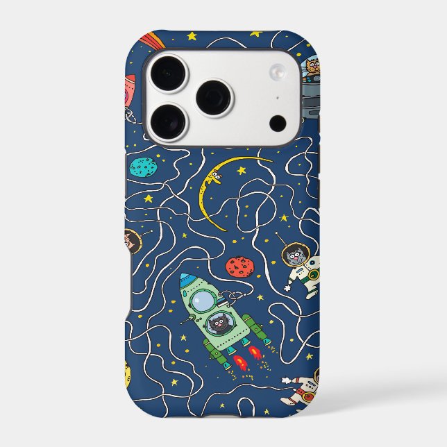 cat cosmos cosmonaut rocket (Back)