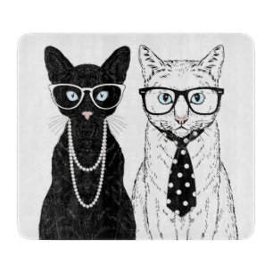 Cat Couple Cutting Board