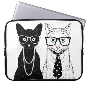 Cat Couple Laptop Sleeve