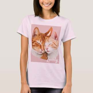 "Cat Couple Love T-Shirt" T-Shirt