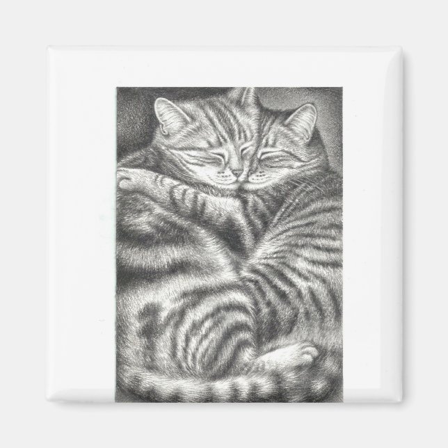 Cat Couple Magnet (Front)