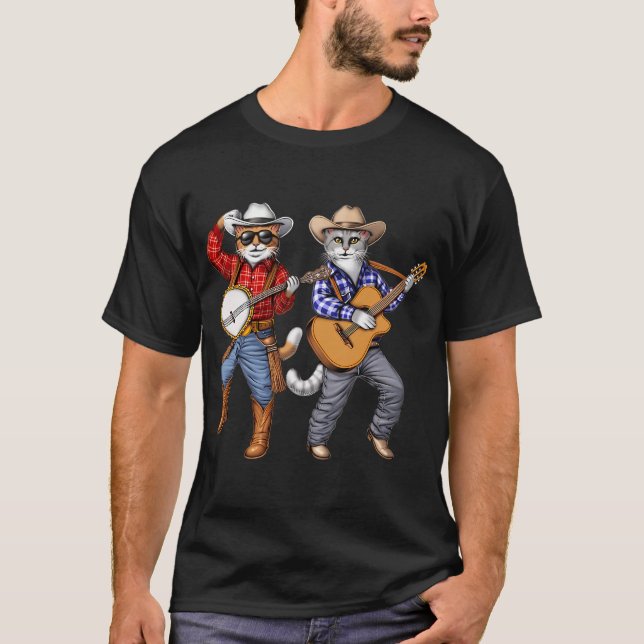 Cat Cowboys T-Shirt (Front)