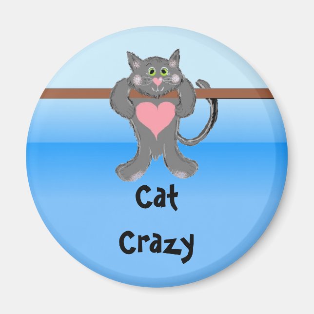 Cat Crazy Magnet (Front)