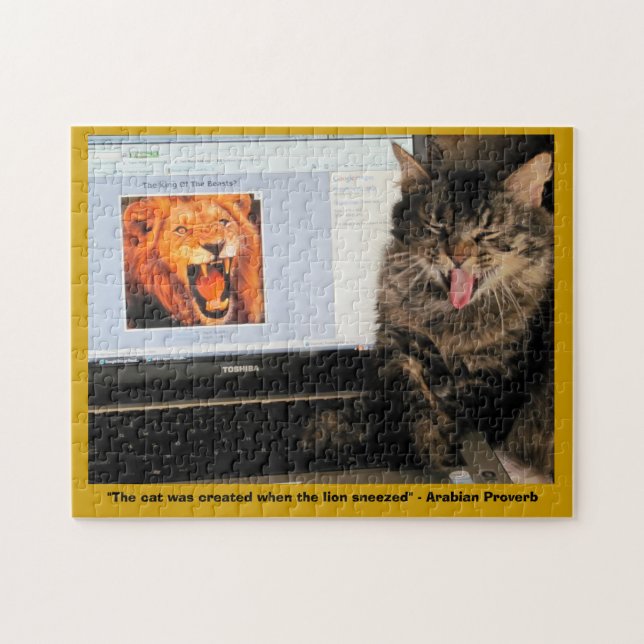Cat Created When The Lion Sneezed Jigsaw Puzzle (Horizontal)