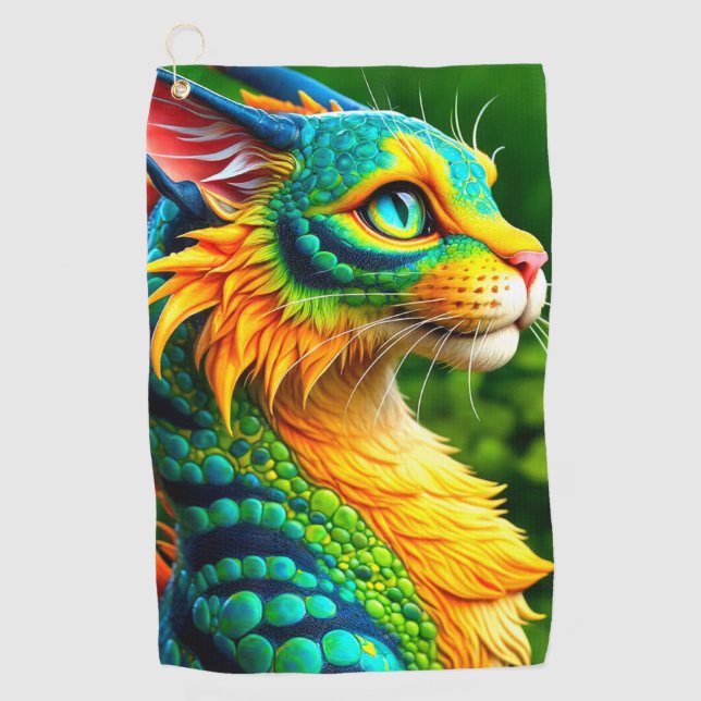 Cat Creature Golf Towel (Front)