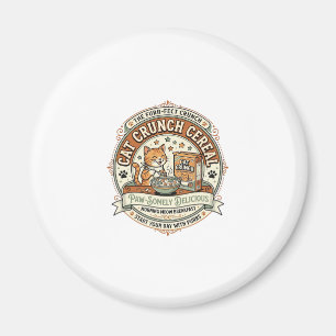 Cat Crunch Cereal Cat Breakfast Cereal Box Cat Vin Magnet