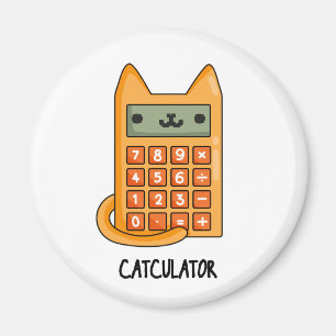 Cat-culator Funny Calculator Pun Magnet