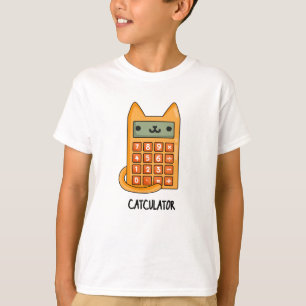 Cat-culator Funny Calculator Pun  T-Shirt