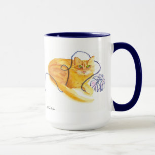 Cat Cup For Knitters