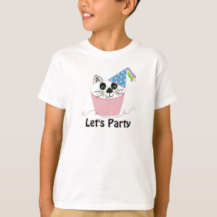 Cat Cupcake Birthday Design T-Shirt