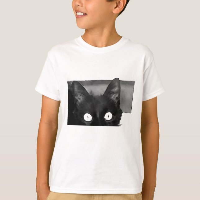 Cat Curiosity T-Shirt (Front)