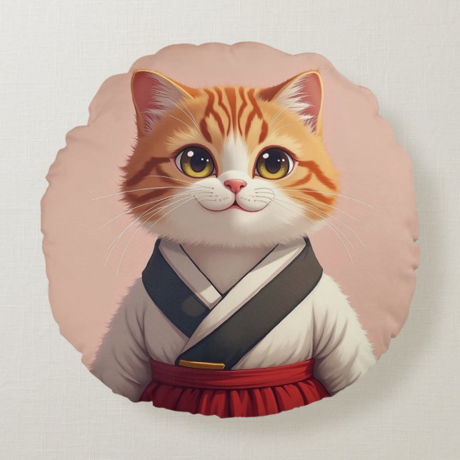 Cat Cushion in Hanbok (Front)