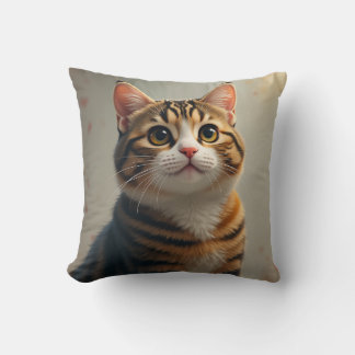 cat cushion with pretty eyes
