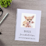 Cat custom photo lavender 2026 planner<br><div class="desc">A lavender,  violet background.  Personalise and add your a a photo,  year,  name and a text. The name is written in black with a large modern hand lettered style script.</div>