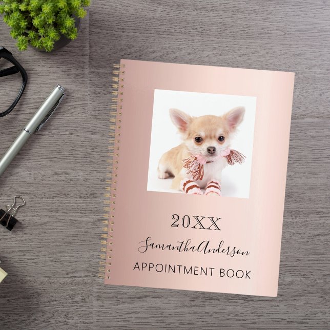 Cat custom photo rose gold planner (Creator Uploaded)