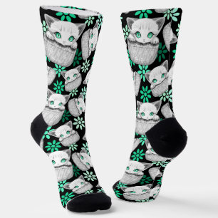 Cat Cute and Playful peaking from a Pocket Socks