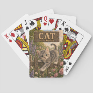 Cat Cute Baby Storybook Nursery Animal Playing Cards