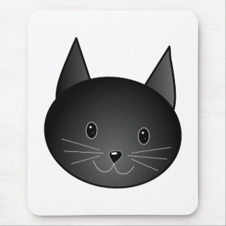 Cat. Cute black kitty. Mouse Mat