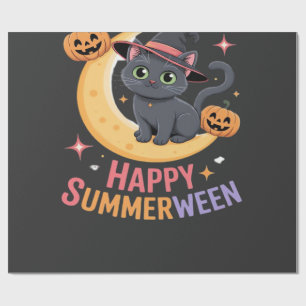 Cat Cute Halloween Aesthetic Essential T-Shirt Wrapping Paper