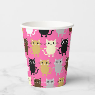 Cat Cute Kitty Kid's Birthday Party Paper Cups