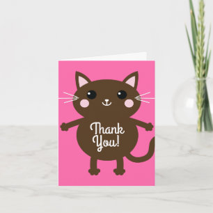Cat Cute Kitty Kid's Birthday Party Theme Card