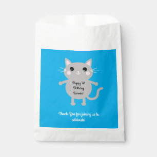 Cat Cute Kitty Kid's Birthday Party Theme Favour Bags