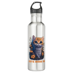 Cat Cute Mode On  710 Ml Water Bottle