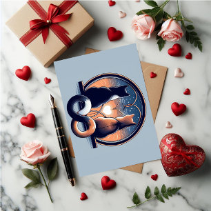 Cat Cute Valentine  Holiday Card