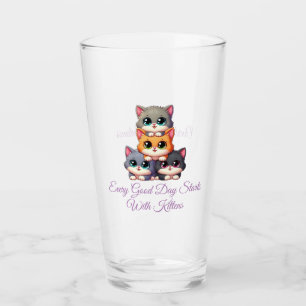 Cat Cuteness Glass