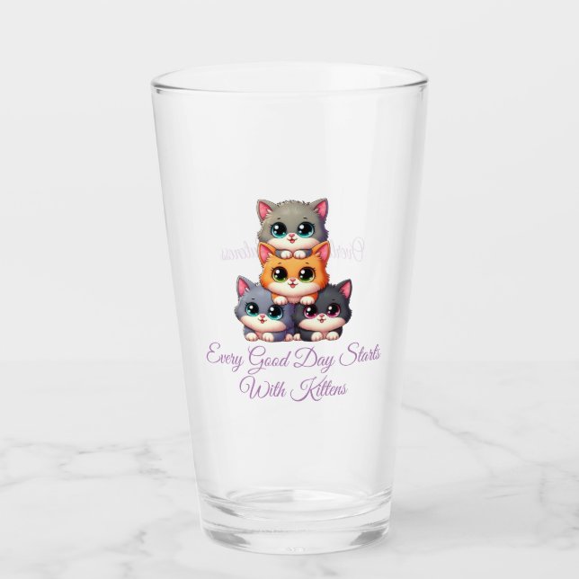 Cat Cuteness Glass (Front)
