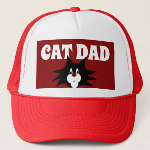 CAT DAD BALL CAPS TUXEDO CAT HATS