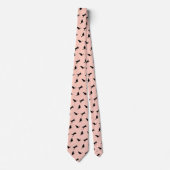 Cat Dad Blush Pink Tie (Front)