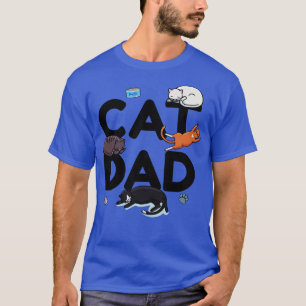 Cat Dad Cat Cat man Daddy Kitty Meow (1) T-Shirt